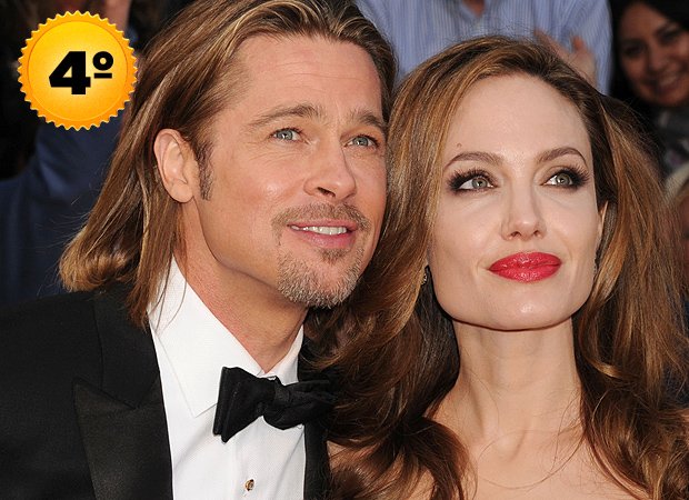 Brad Pitt e Angelina Jolie - casais mais ricos