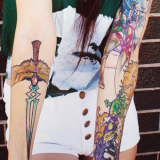 tatuagens femininas nos braços