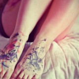 Tatuagens na perna